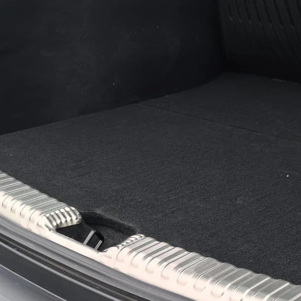 Tesla Model Y Juniper Stainless Steel Rear Trunk Protector Cover – Anti-Scratch Cargo Liner