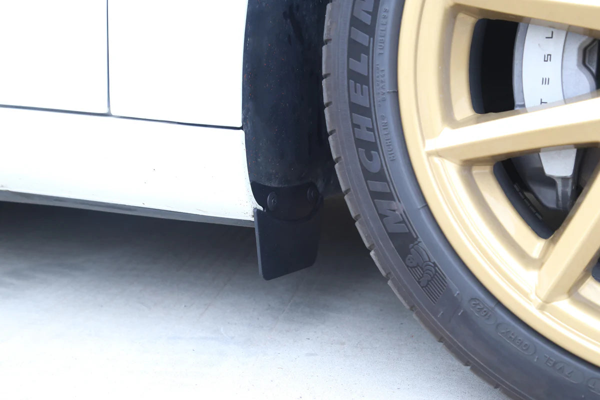 Mini Mud Flaps Splash Guards for Tesla Model 3 & Model Y (No-Drill, ABS, Set of 4)