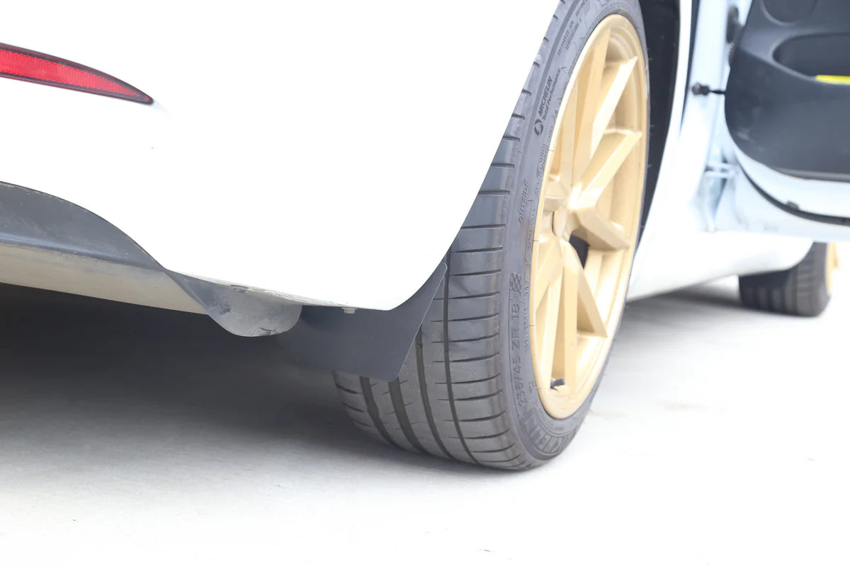 Mini Mud Flaps Splash Guards for Tesla Model 3 & Model Y (No-Drill, ABS, Set of 4)