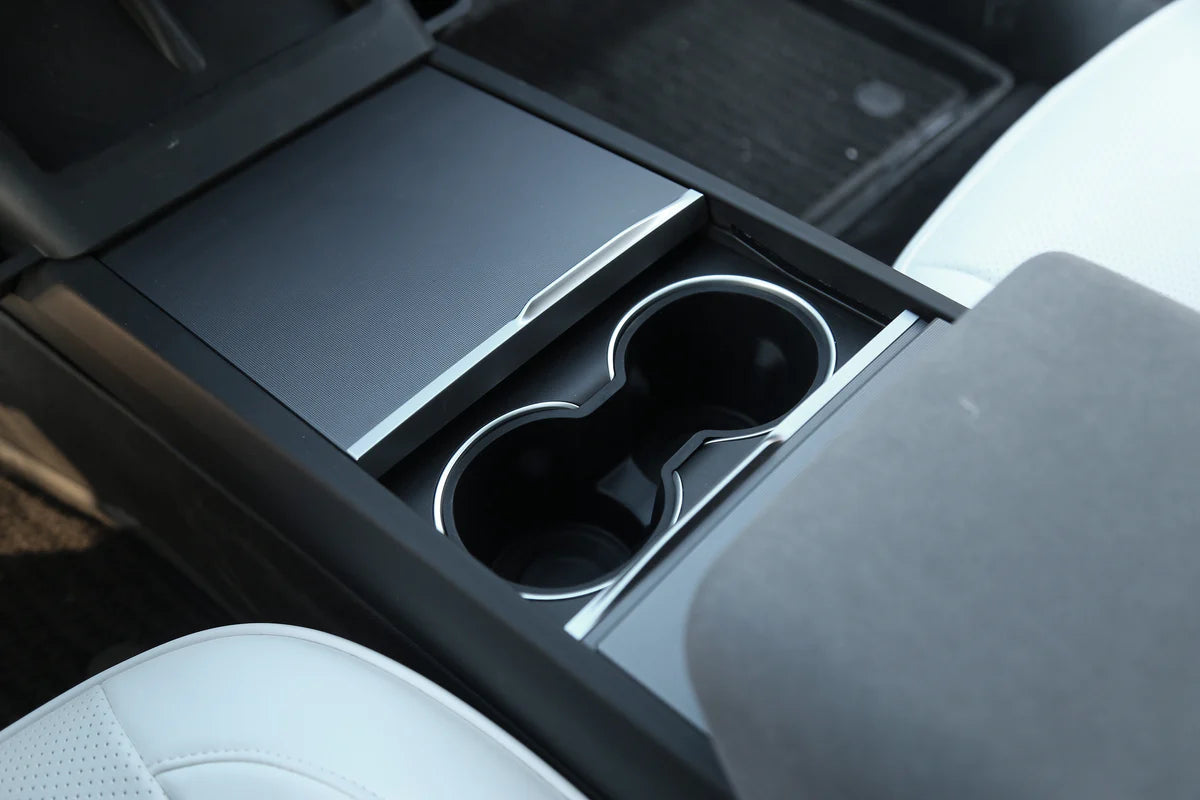 Silicone Cup Holder Insert for Tesla Model 3 Highland 2024+ | Anti-Spill, Custom Fit, Easy Clean
