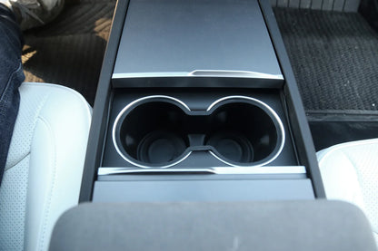 Front & Rear Cup Holder Insert for Tesla Model 3 Highland (2024+) – Anti-Slip Silicone Cup Stabilizer