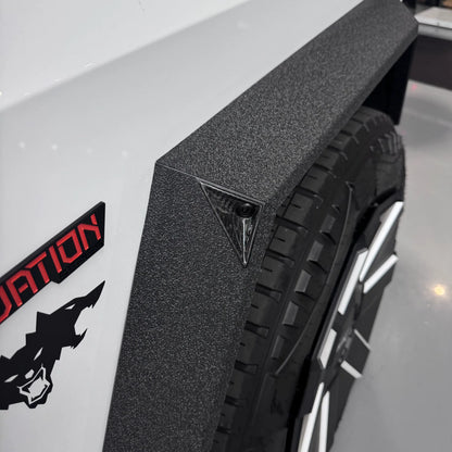 Tesla Cybertruck Fender Flare Protection Kit – Textured Vinyl Armor (20-Piece Set) | Spray-On Bed Liner Style Wrap for All Four Wheel Arches (2023–Present)