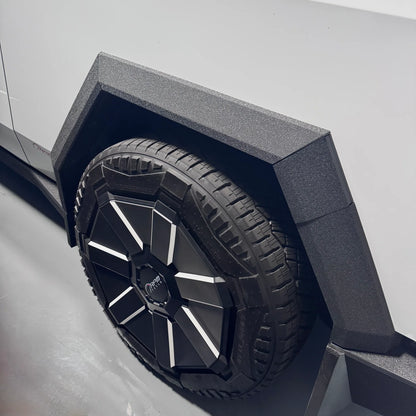 Tesla Cybertruck Fender Flare Protection Kit – Textured Vinyl Armor (20-Piece Set) | Spray-On Bed Liner Style Wrap for All Four Wheel Arches (2023–Present)
