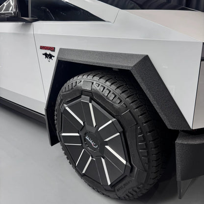 Tesla Cybertruck Fender Flare Protection Kit – Textured Vinyl Armor (20-Piece Set) | Spray-On Bed Liner Style Wrap for All Four Wheel Arches (2023–Present)