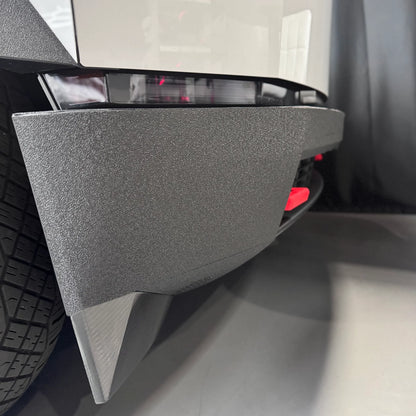 Tesla Cybertruck Front Bumper Textured Vinyl Armor Kit (10-Piece) – Spray-On Bed Liner Style Protective Wrap for Rugged OEM Look