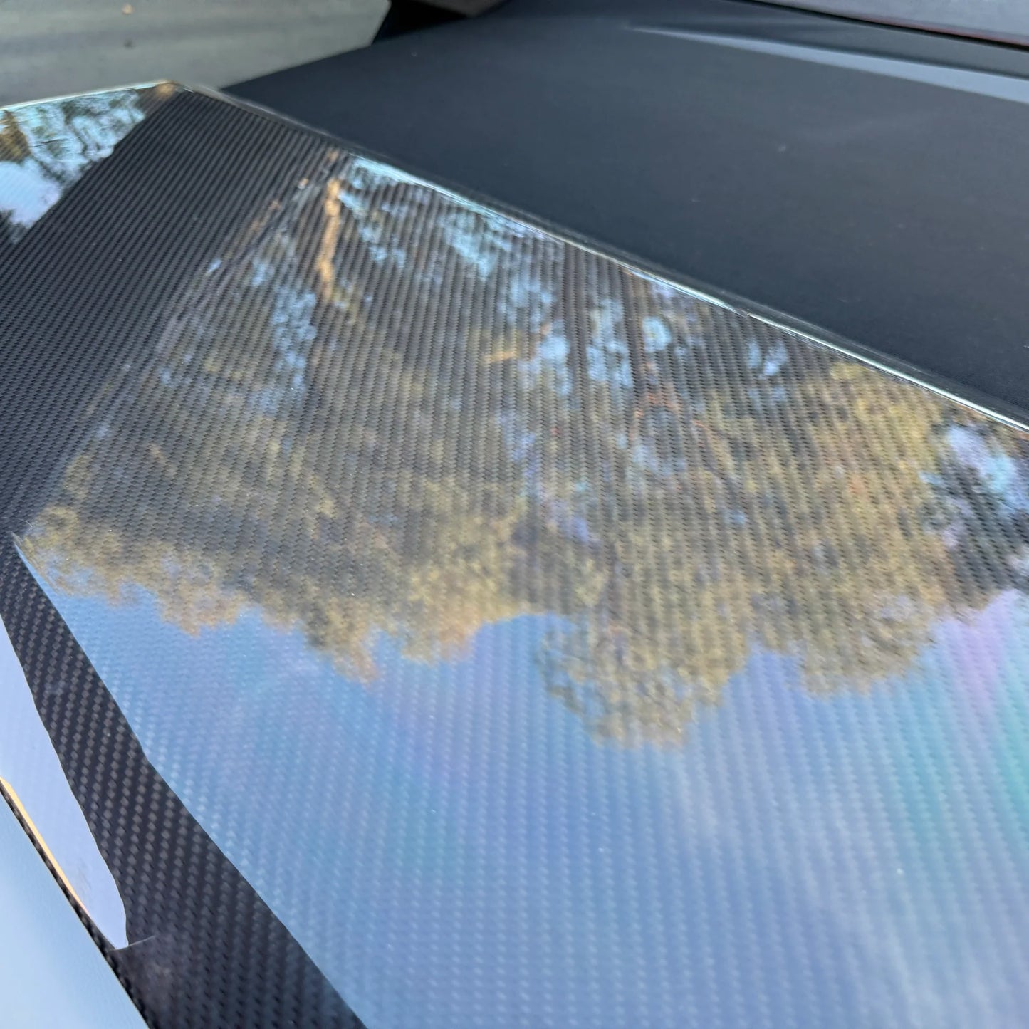 Tesla Cybertruck Top Upper Dashboard Overlay – Real Dry Molded Carbon Fiber Interior Trim | Airbag Safe, No-Drill Installation