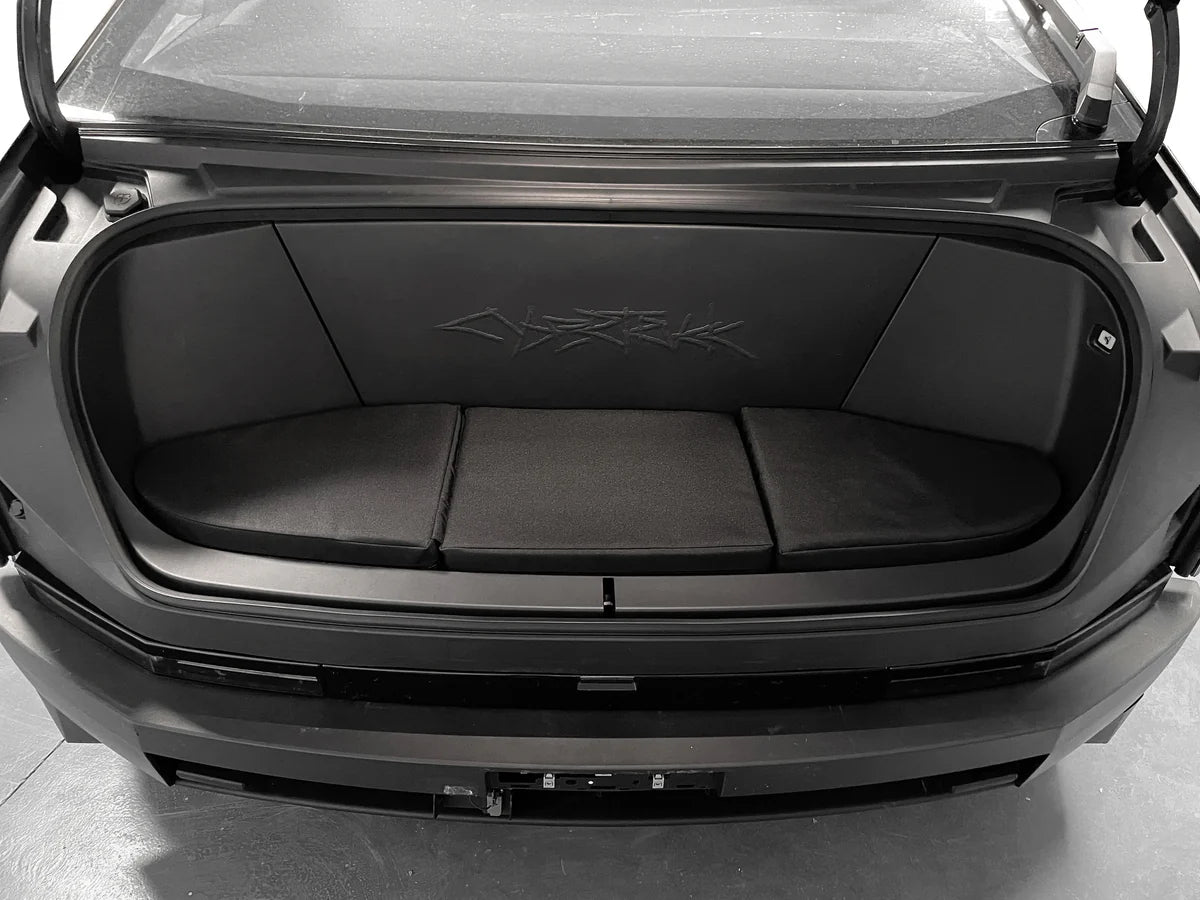 Frunk Seat Cushion for Tesla Cybertruck | Waterproof Foldable Front Trunk Seating Pad for Camping & Tailgating