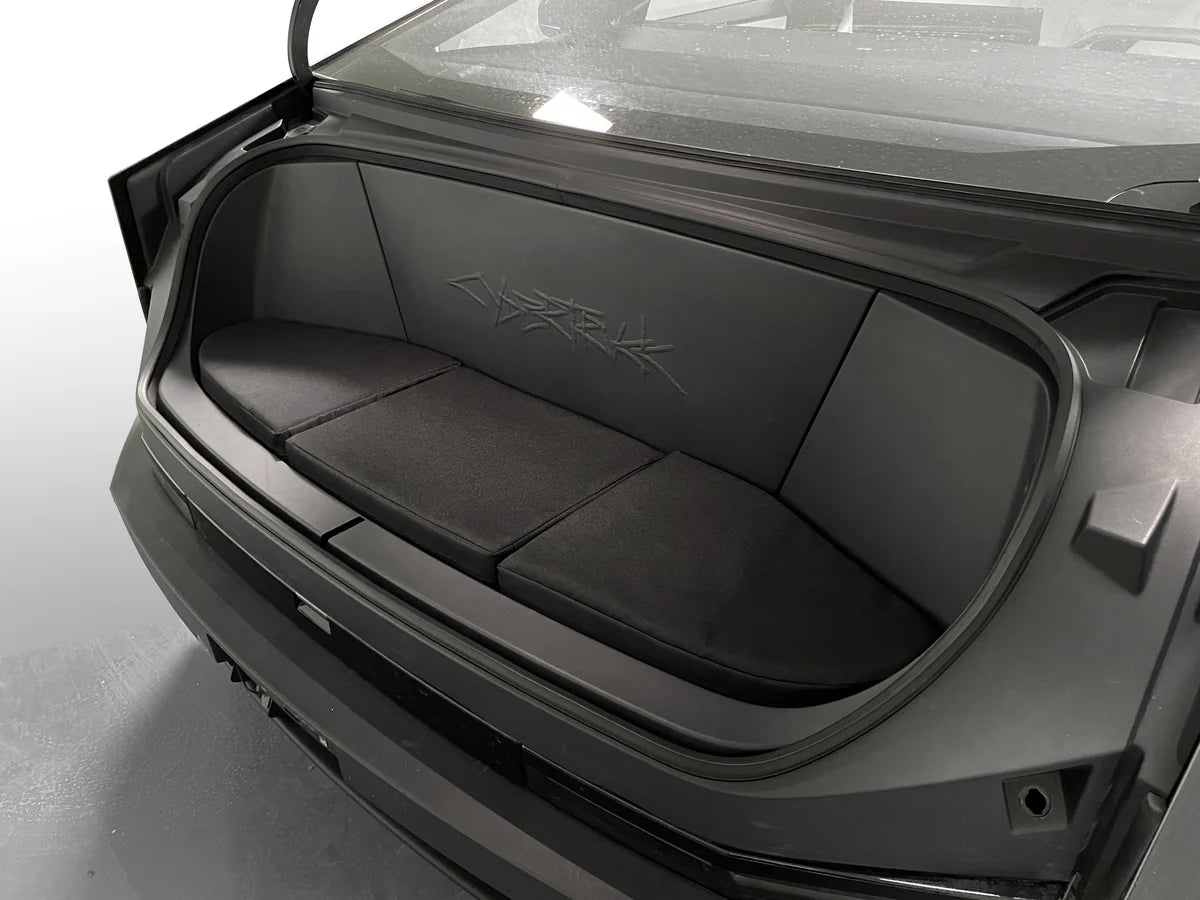 Frunk Seat Cushion for Tesla Cybertruck | Waterproof Foldable Front Trunk Seating Pad for Camping & Tailgating