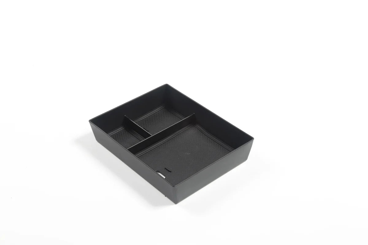 Center Console Organizer Tray for Tesla Model 3 Highland 2024+ | Alcantara or Silicone Insert with Cable Management