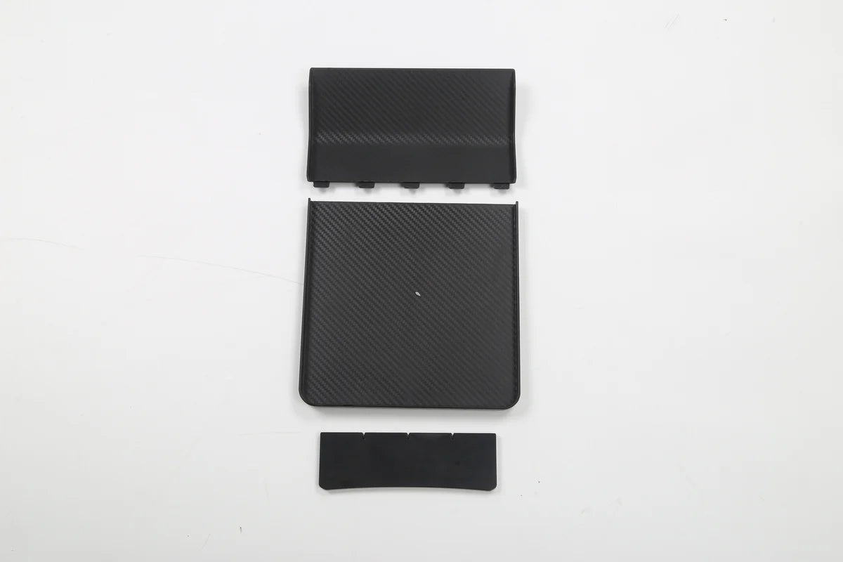 Tesla Model 3 & Model Y Center Console Picnic Table – Portable Carbon Fiber Tray for Meals, Work, and Storage