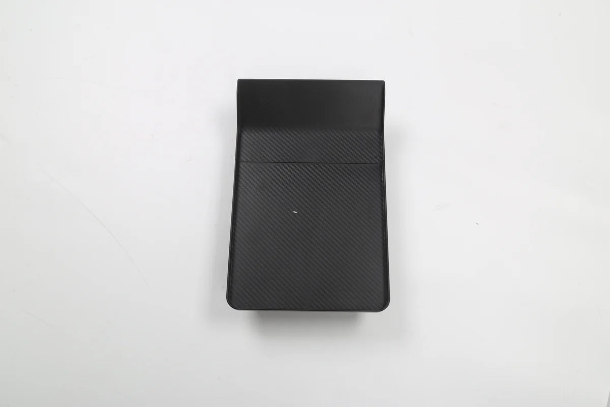 Tesla Model 3 & Model Y Center Console Picnic Table – Portable Carbon Fiber Tray for Meals, Work, and Storage