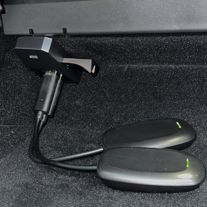 Tesla Model S, Model X, Model 3 & Model Y USB Glovebox Hub – Cybertruck Style 4-in-1 Power & Data Splitter for Sentry Mode, Music & Charging