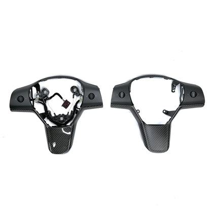 Tesla Model 3 (2017–2023) & Model Y (2020–2024) Steering Wheel Bezel Upgrade – Real OEM Molded Carbon Fiber Replacement Trim