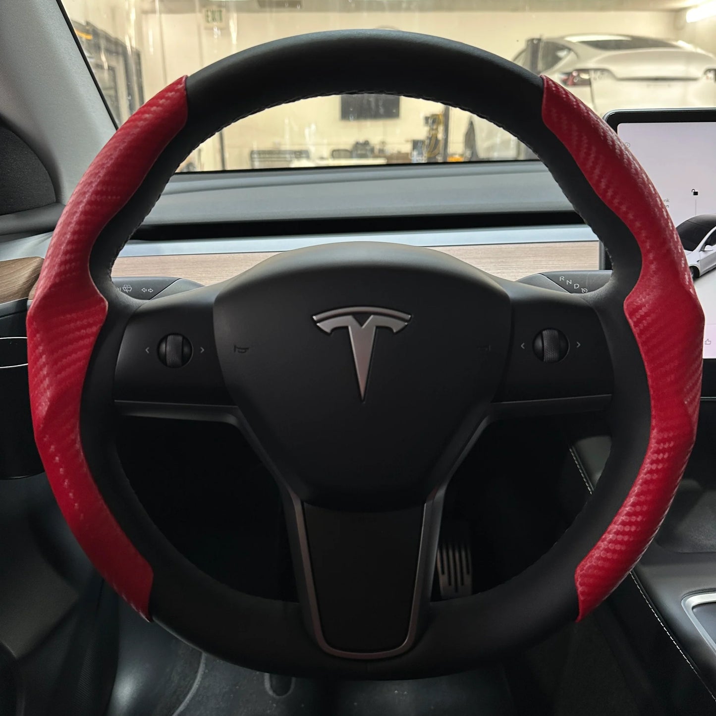 2017–2023 Tesla Model 3 & 2020–2024 Model Y Steering Wheel Sport Grip Caps (Round Wheel Only) – Slip-On Performance Grip Covers, Multiple Style Options