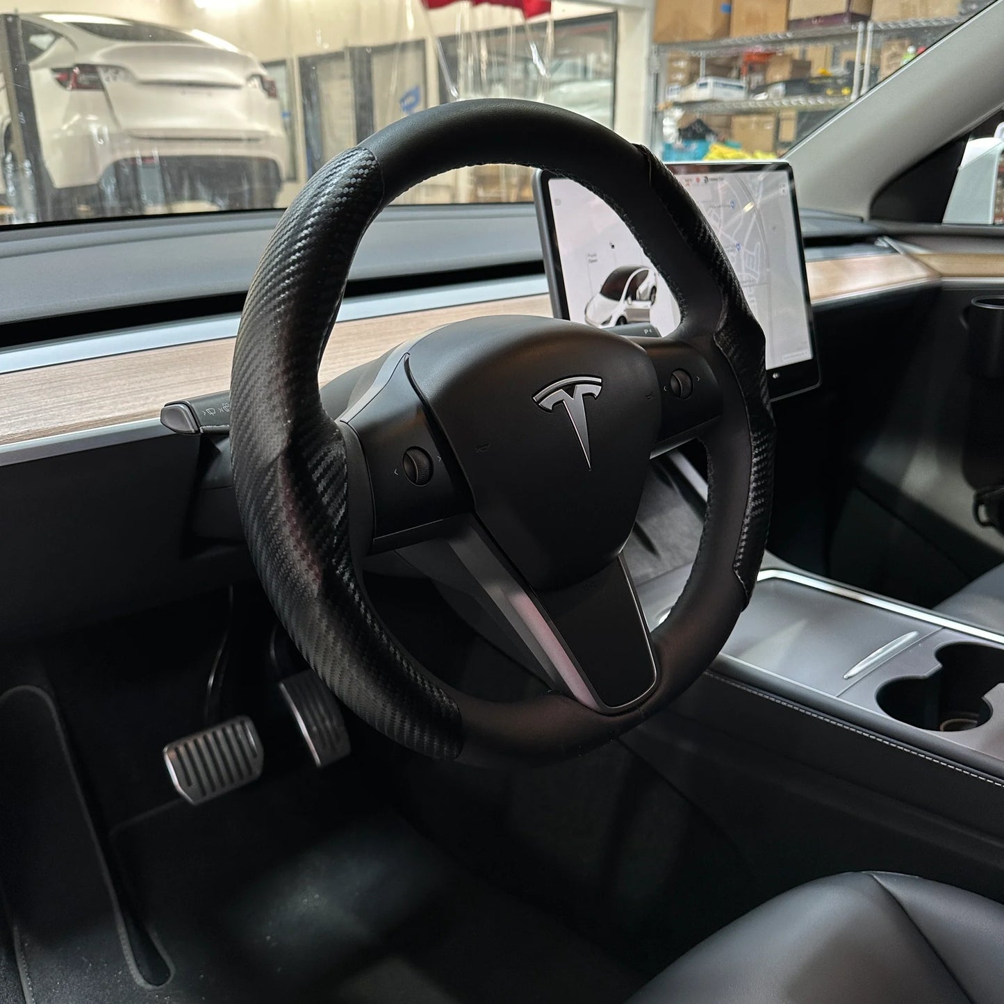 2017–2023 Tesla Model 3 & 2020–2024 Model Y Steering Wheel Sport Grip Caps (Round Wheel Only) – Slip-On Performance Grip Covers, Multiple Style Options