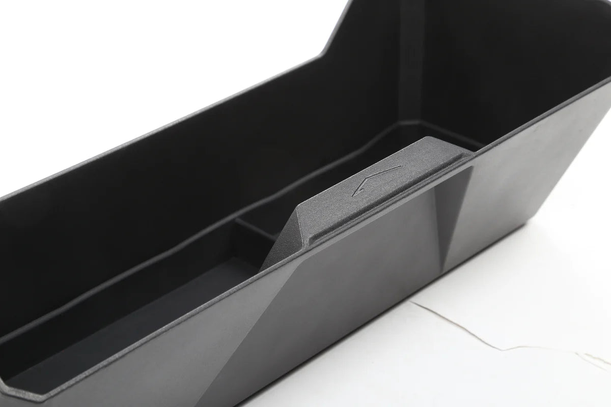 Front Underseat Storage Compartment Organizer for Tesla Cybertruck – Hidden Under-Seat TPE Storage Bin with Dividers