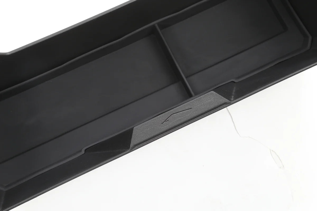 Front Underseat Storage Compartment Organizer for Tesla Cybertruck – Hidden Under-Seat TPE Storage Bin with Dividers