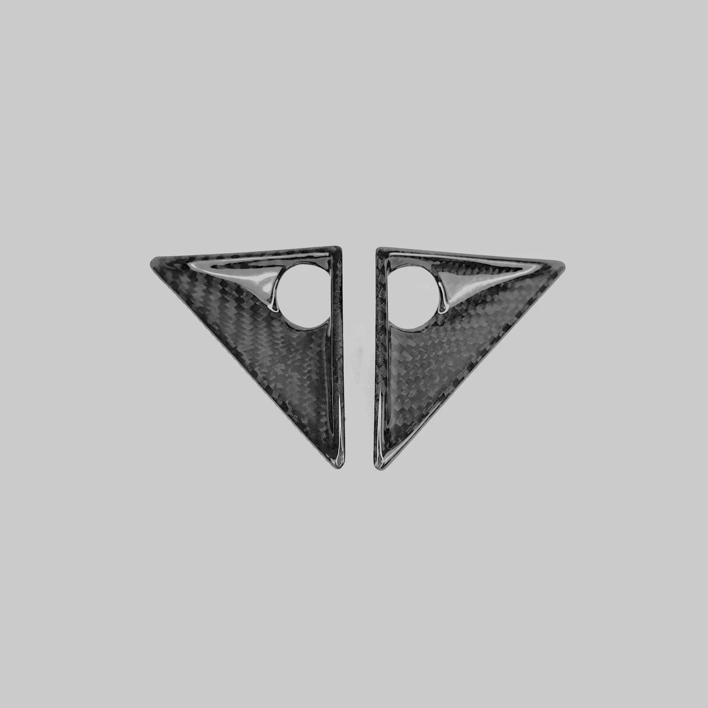 Tesla Cybertruck Front Fender Camera Applique Overlays – 2-Piece Real Molded Carbon Fiber Kit (Matte & Glossy Options) 2024+