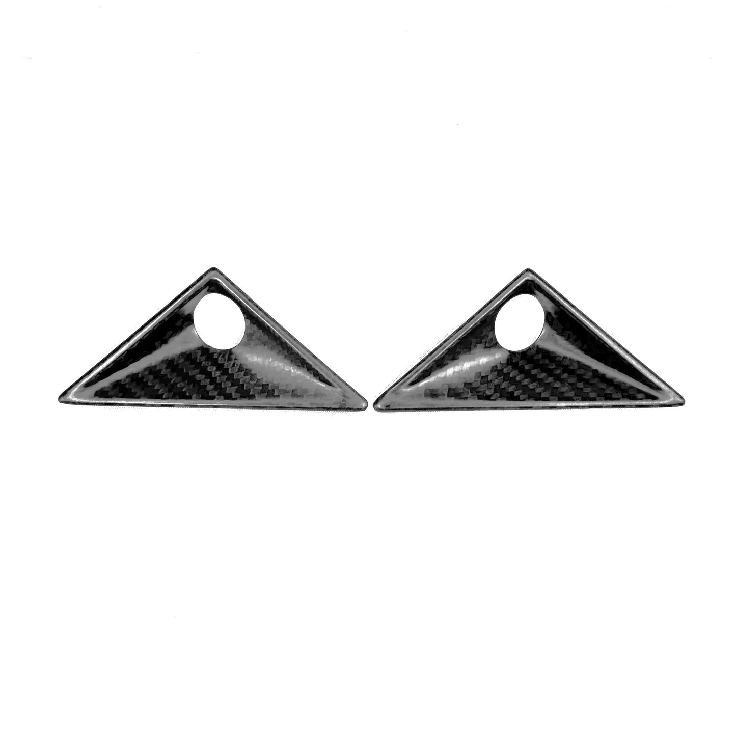 Tesla Cybertruck Front Fender Camera Applique Overlays – 2-Piece Real Molded Carbon Fiber Kit (Matte & Glossy Options) 2024+