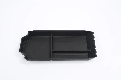Lower Center Console Floor Organizer for Tesla Cybertruck (3-Compartment Silicone Storage Tray)