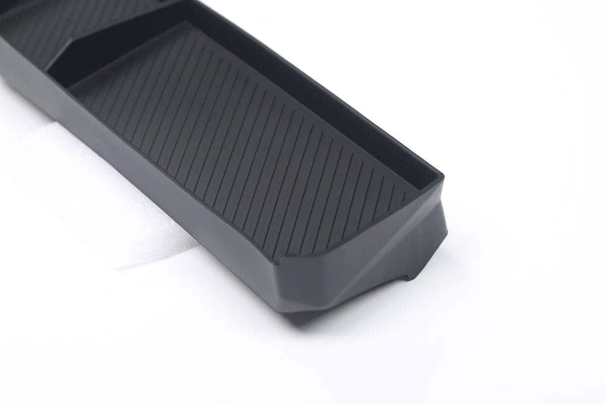 Dashboard Silicone Storage Organizer Behind Display for Tesla Cybertruck (2-Compartment OEM Fit Tray)