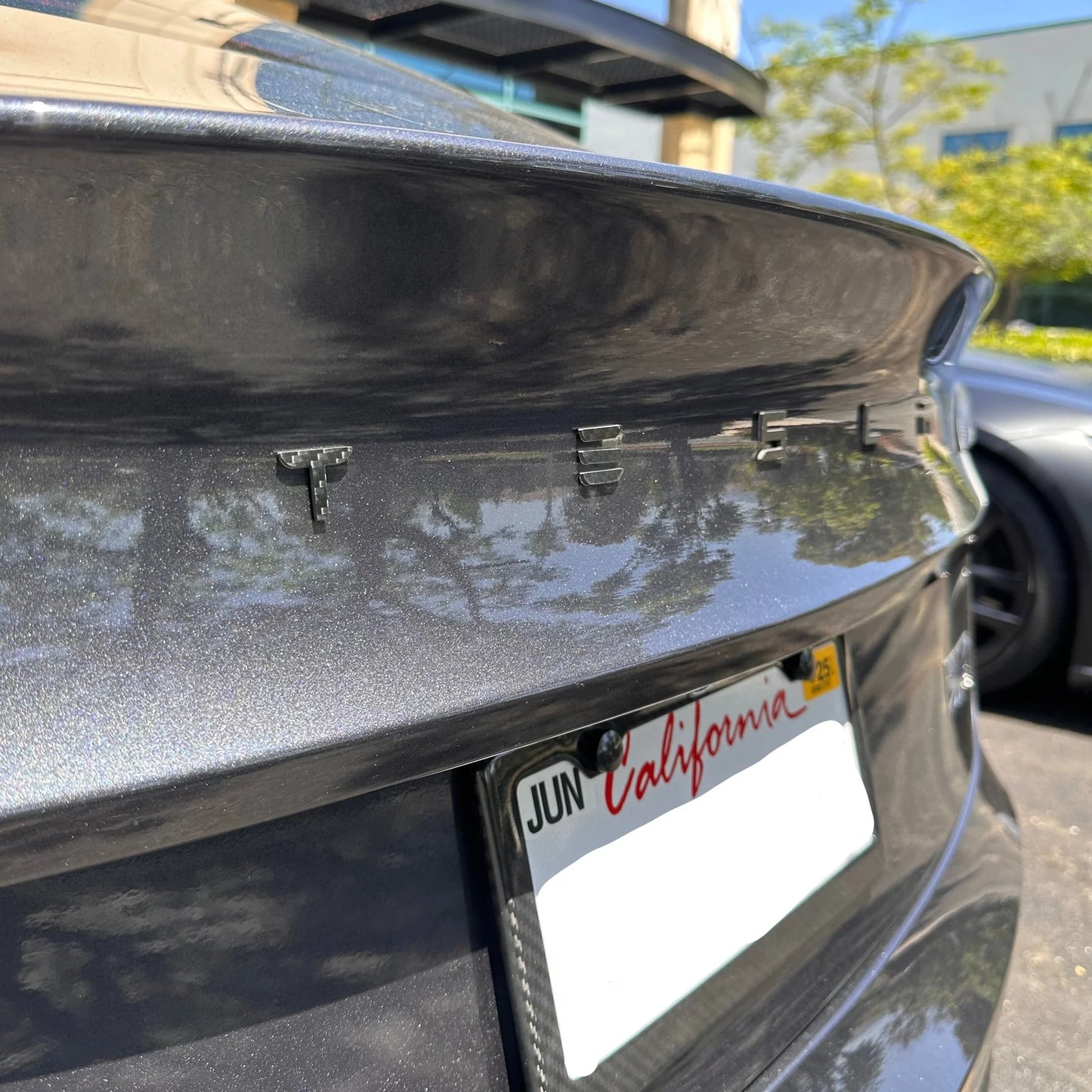 Tesla T-E-S-L-A Tailgate Emblem Letters – Real Molded Carbon Fiber | Fits Model S, Model X, Model 3, Model Y & Cybertruck (2018–Present)