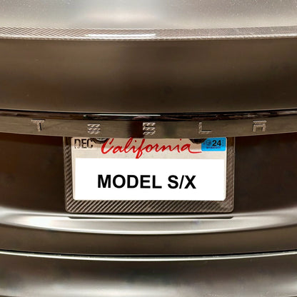Tesla T-E-S-L-A Tailgate Emblem Letters – Real Molded Carbon Fiber | Fits Model S, Model X, Model 3, Model Y & Cybertruck (2018–Present)
