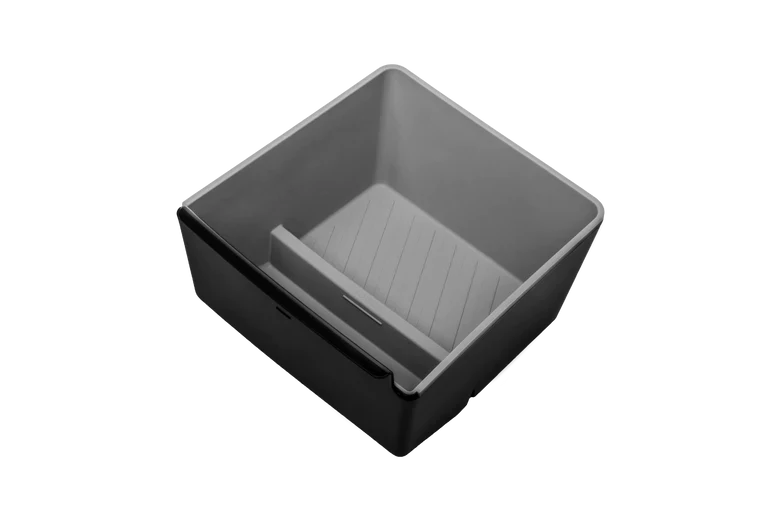 Jowua Rear Armrest Organizer for Tesla Model S & Model X (2021+ Refresh) – Silicone Storage Tray for Rear Center Console