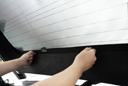 Jowua Rear Liftgate & Triangular Window Sunshade for Tesla Model X – Custom-Fit Heat & UV Protection, Foldable Rear Window Shade