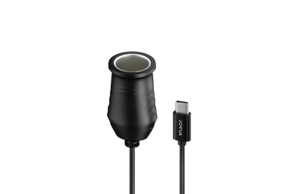 Jowua 45W USB-C to Car Cigarette Lighter Adapter for EV Owners – USB-C to 12V Power Socket Converter, 3A Fast Charging