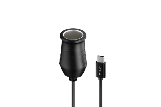 Jowua 45W USB-C to Car Cigarette Lighter Adapter for EV Owners – USB-C to 12V Power Socket Converter, 3A Fast Charging