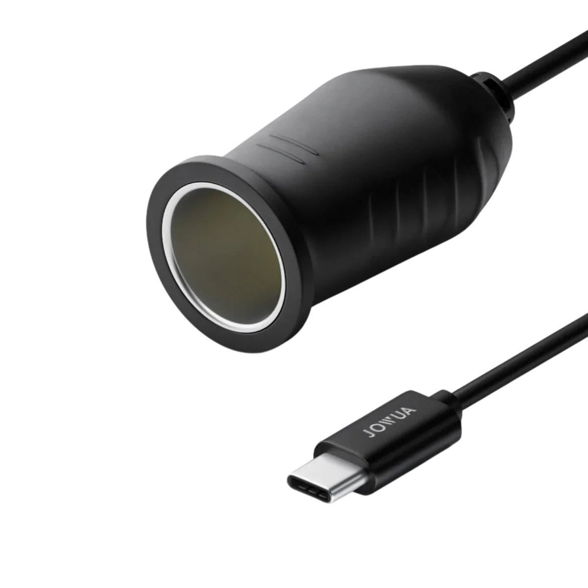 Jowua 45W USB-C to Car Cigarette Lighter Adapter for EV Owners – USB-C to 12V Power Socket Converter, 3A Fast Charging