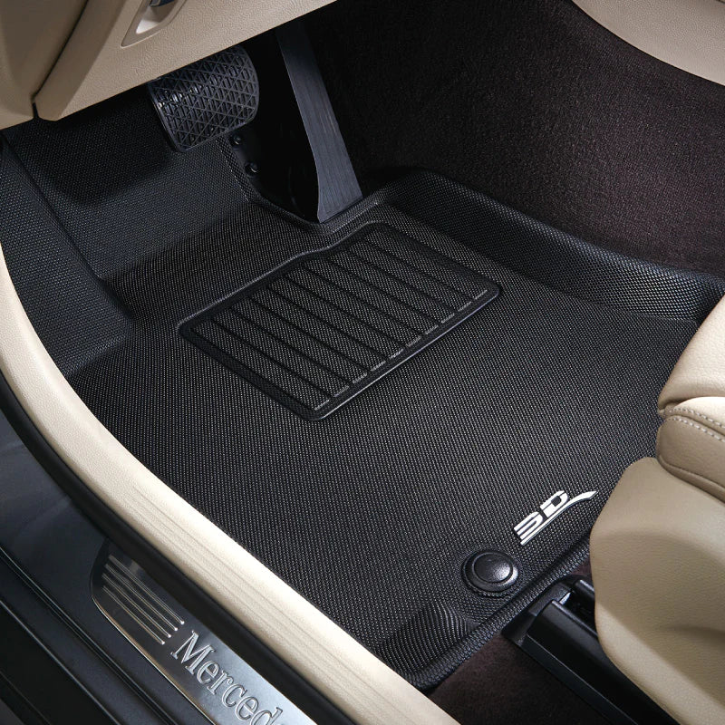 2021–2022 Tesla Model S All-Weather Floor Mats, Custom Fit Multi-Layer Waterproof TPR Mats – Black (LHD Only)