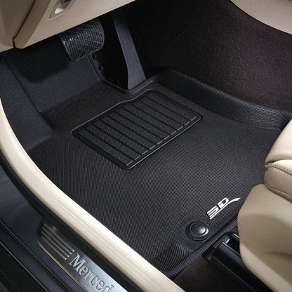 2021–2022 Tesla Model S All-Weather Floor Mats, Custom Fit Multi-Layer Waterproof TPR Mats – Black (LHD Only)