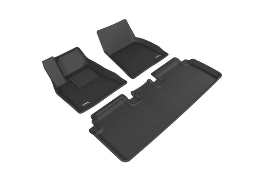 2012–2014 Tesla Model S  All-Weather Floor Mats – Black | Waterproof, Non-Slip, Eco-Friendly