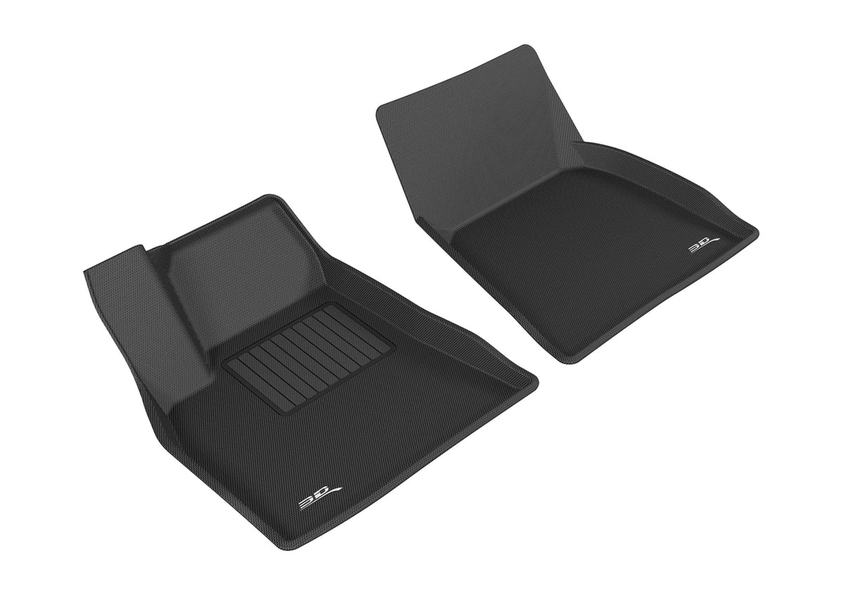 2012–2014 Tesla Model S  All-Weather Floor Mats – Black | Waterproof, Non-Slip, Eco-Friendly
