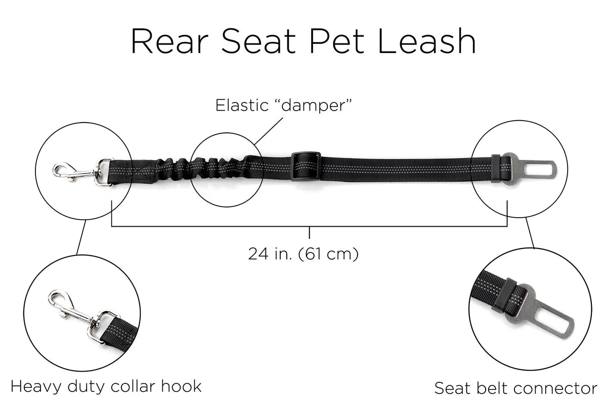 Rear Seat Pet Cover for Tesla Model 3, Model Y, Model S & Model X – Waterproof Back Seat & Floor Protector with Seat Belt Access