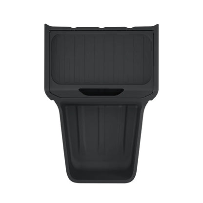 Lower Center Console Organizer Storage Tray for Tesla Model Y Juniper Standard (2026+) – Hidden Under-Console Storage Box with Partitioned Compartments, Flip Cover Design & Durable TPE Interior Organizer