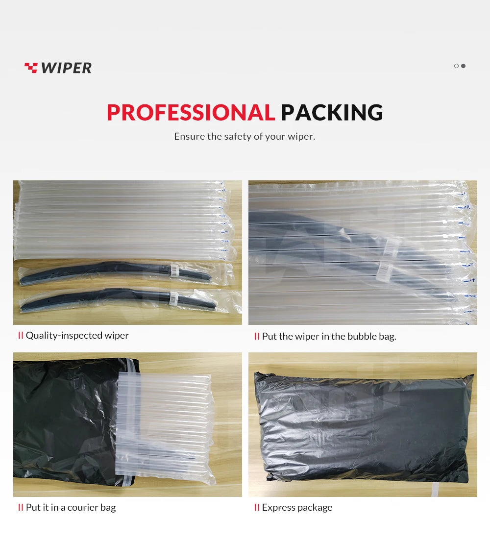 MIDOON Wiper, Wiper Professional Packing ensures safe wiper transportation.