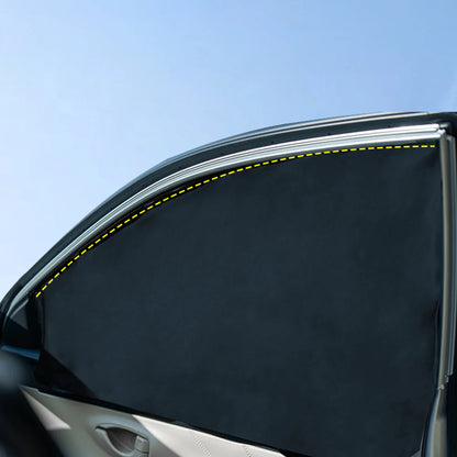Tesla Model Y Juniper (2026+) Magnetic Side Window Sunshade – Custom OEM-Fit Sliding Privacy Shades with Triple-Layer UV & Heat Blocking Ice Silk Fabric, No-Drill Installation