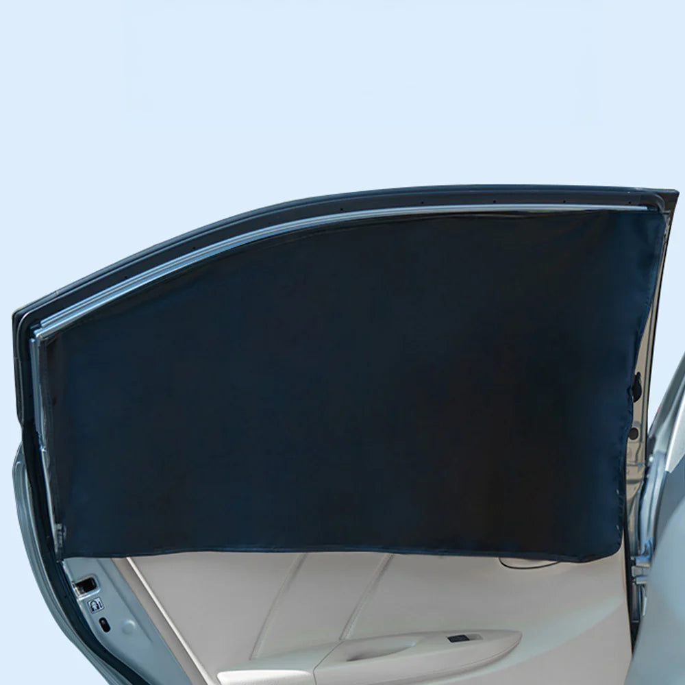 Tesla Model Y Juniper (2026+) Magnetic Side Window Sunshade – Custom OEM-Fit Sliding Privacy Shades with Triple-Layer UV & Heat Blocking Ice Silk Fabric, No-Drill Installation