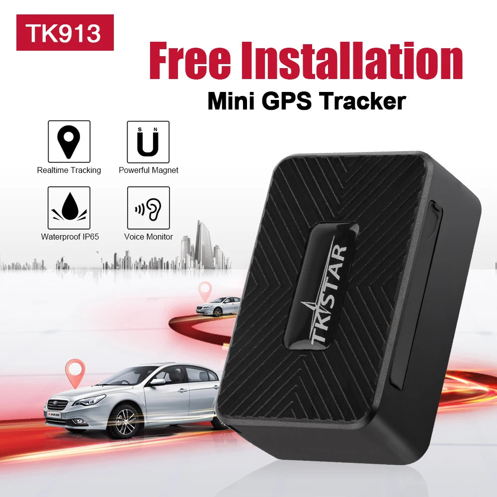 Mini GPS, GPS tracker with real-time tracking, powerful magnet, and waterproof design includes voice monitor.