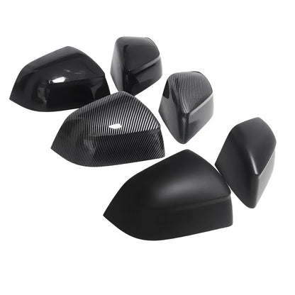 Real Carbon Fiber Style Side Mirror Covers for 2025+ Tesla Model Y Juniper – Custom ABS Mirror Caps with Hydro-Dipped Carbon Fiber Finish, OEM Precision Fit & Easy 3M Installation