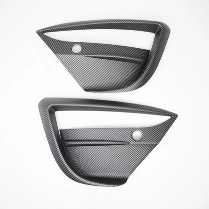 2017–2022 Tesla Model 3 Fog Light Canards (1 Pair) – Black-Out Style ABS Aero Trim | Gloss Black, Satin Black & Carbon Fiber Look