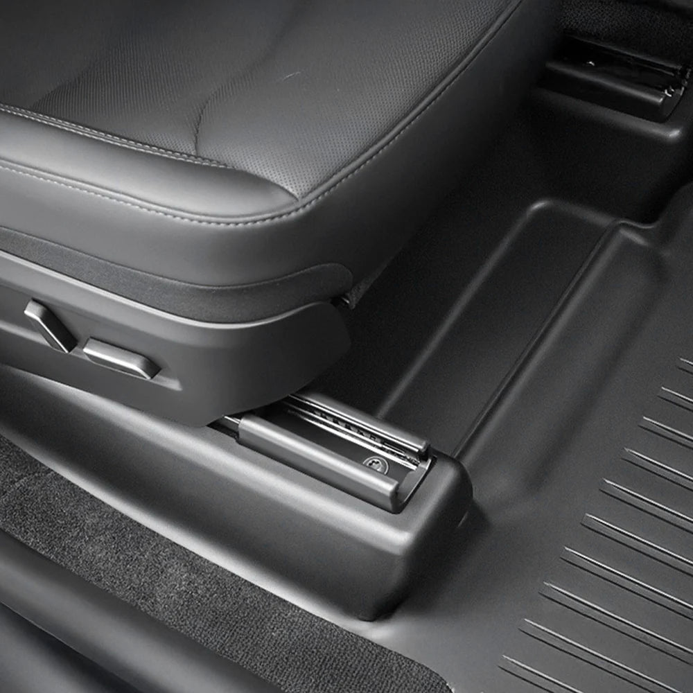 Custom Seat Slide Rail Protectors for Tesla Model Y L 6-Seater 2026+ – Full Under Seat Track Covers, Premium TPE Interior Protection Kit (OEM Fit, Anti-Dust & Scratch Resistant)