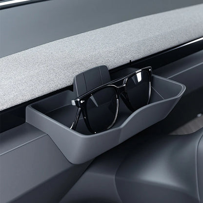 Tesla Model 3 Highland 2024+ & Model Y Juniper 2026+ Multifunctional Phone Holder Tray – Sliding Center Console Storage Organizer & Hands-Free Video Viewing Stand