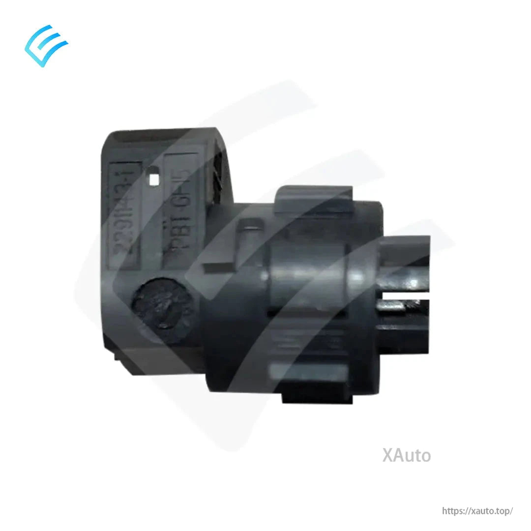 Side profile of exterior door handle magnet clip showing cylindrical body and electrical pin end