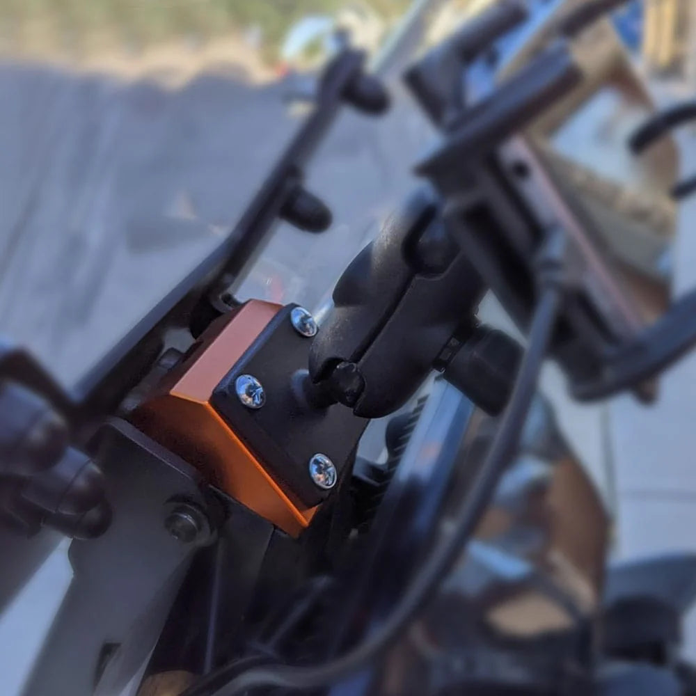 NiceCNC KTM 390 GPS Mount, Compatible with RAM ball or GPS mounts using AMPS bolt pattern.