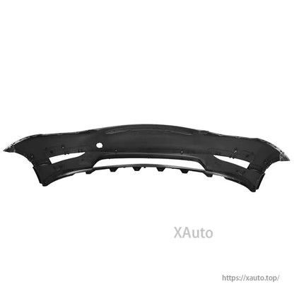 Tesla Model Y front bumper assembly 1493745-00-A, full width front profile on white background