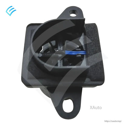 Front intake opening of the fan-driven cabin temperature sensor showing internal sensor element